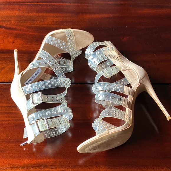 Steve Madden crystal high heel booties. - Picture 4 of 6